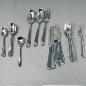Gorham 18/10 Stainless Glossy Flatware‎ 22 Piece Lot